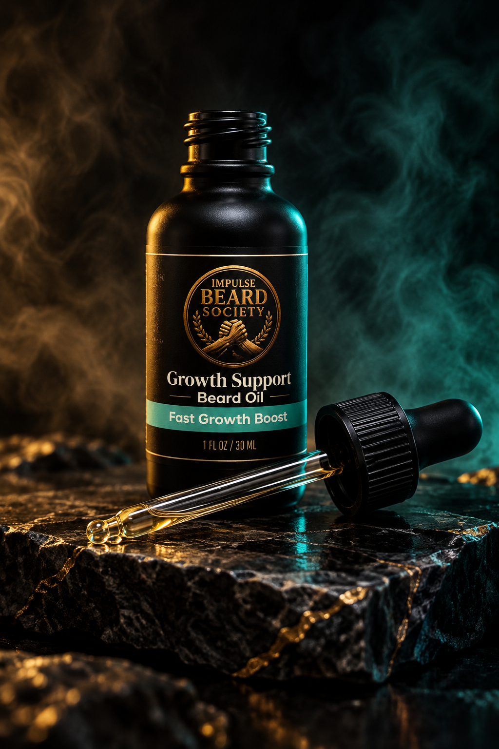 Growth Support Beard Oil - Premium Product Shot