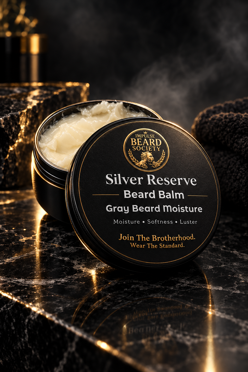 Silver Reserve Beard Balm - Premium Product Shot