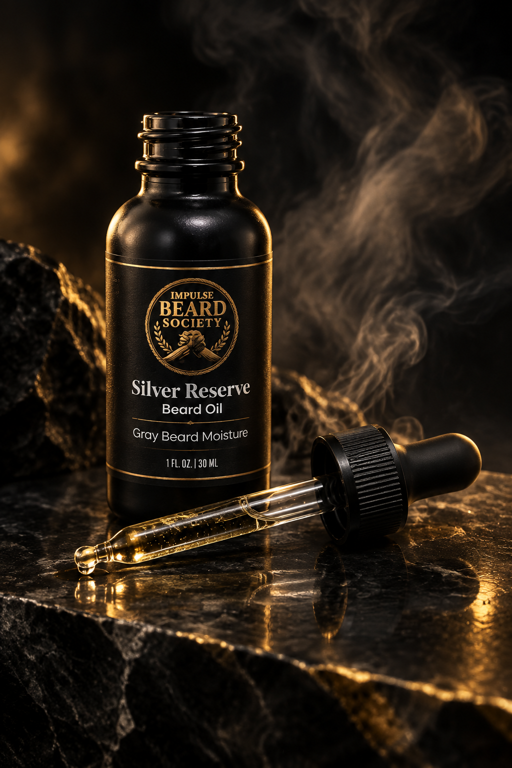 Silver Reserve Beard Oil - Premium Product Shot