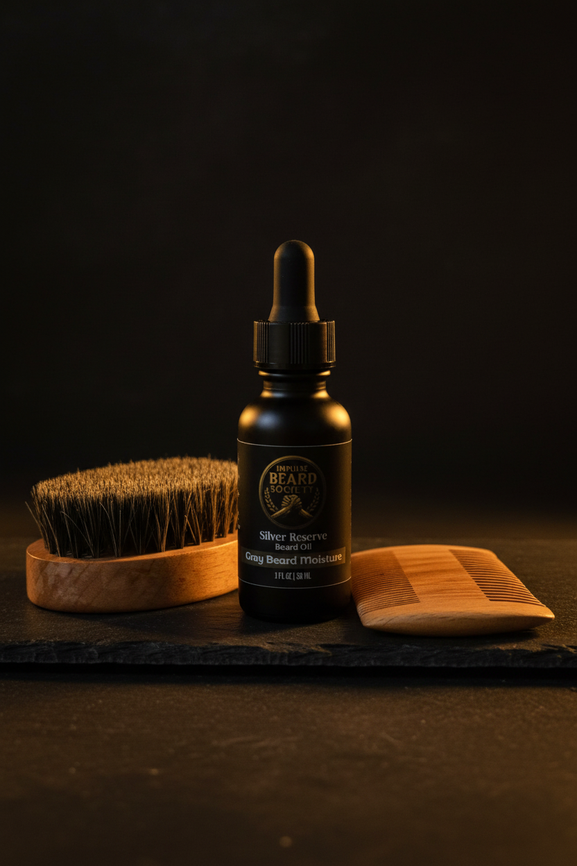 Silver Reserve Beard Oil Product Shot